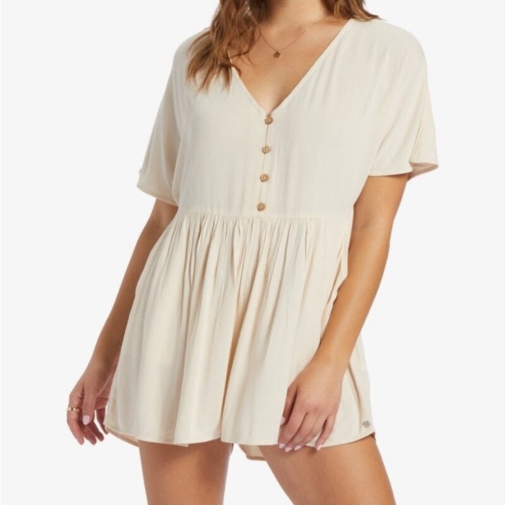 Roxy Endless Journey Button Down Romper - image 1